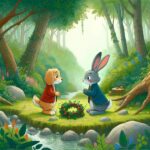 Kurzgeschichte: #Der Hase und das Kaninchen im Wald#