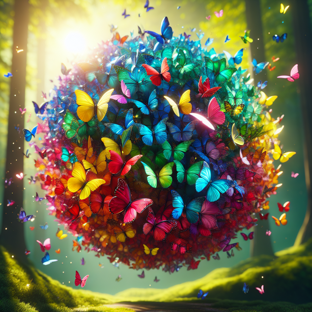 Kurzgeschichte: #Der bunte Schmetterlingsball#