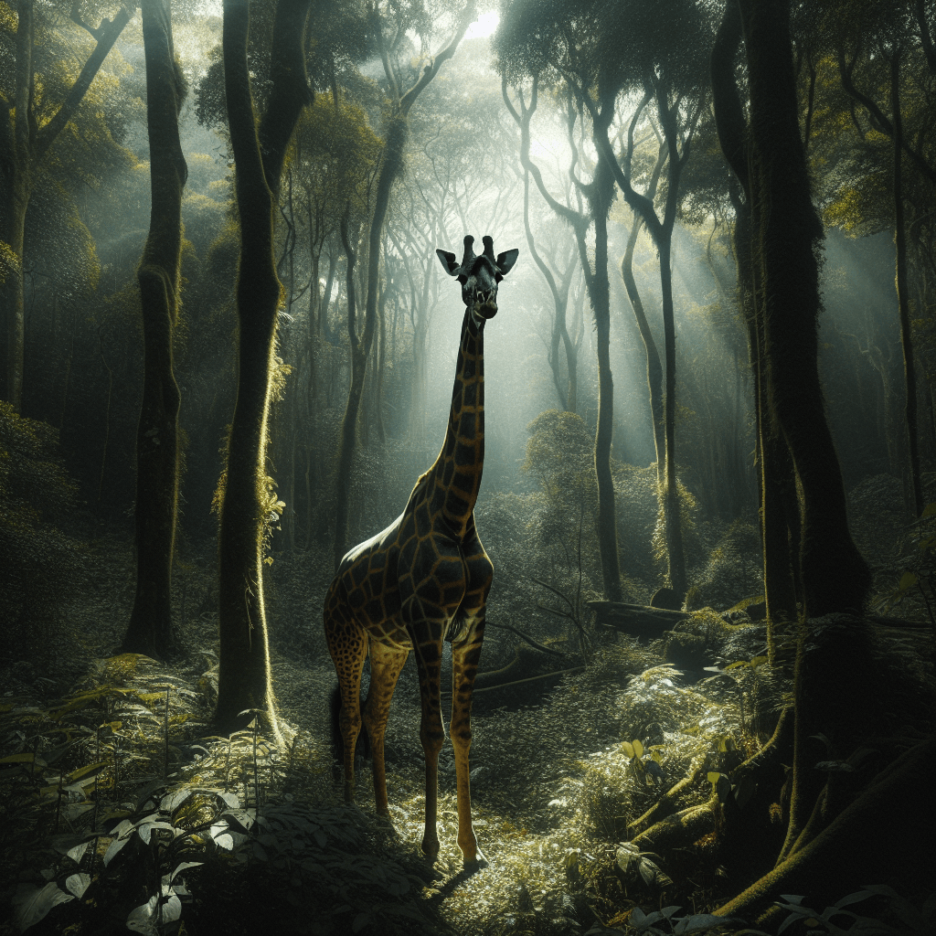 Kurzgeschichte: #Die Giraffe im Wald#